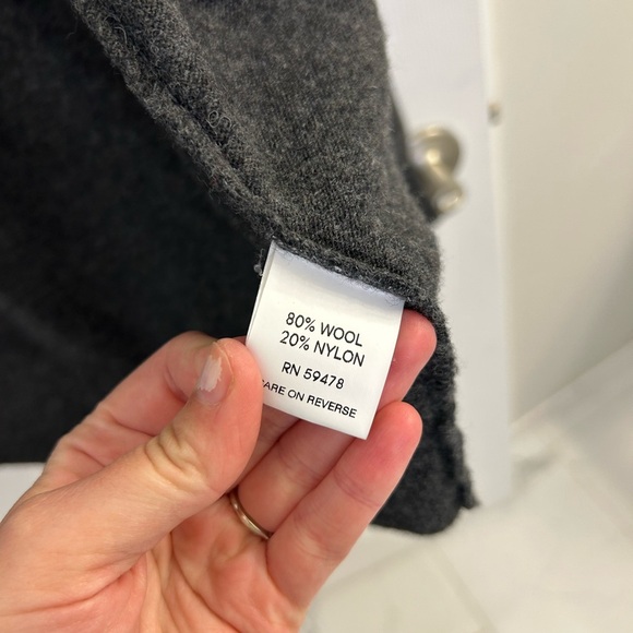 daniele blasi men’s gray button down sweater made in Italy 80% wool size L - Picture 7 of 11